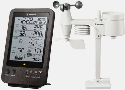 Merkloos Bresser Weerstation Center 5 in 1 Wtw 19 Cm Zwart 2 delig