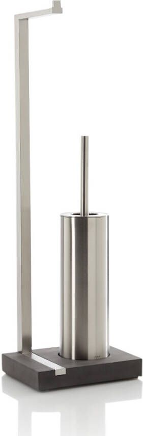Blomus Toiletrolhouder En Borstel Menoto Design Geborsteld RVS Mat