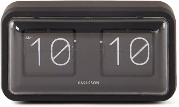 Karlsson Tafelklok Bold Flip Pp 26, 5x14, 5x7, 5cm Zwart