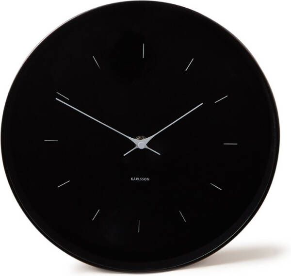 Karlsson Wandklok Butterfly Hands Staal Ø27, 5cm Zwart