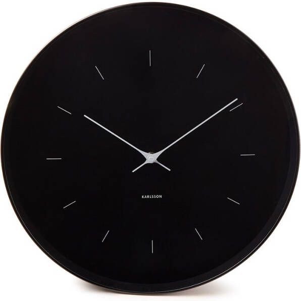 Karlsson Wandklokken Wall clock Butterfly Hands large Zwart