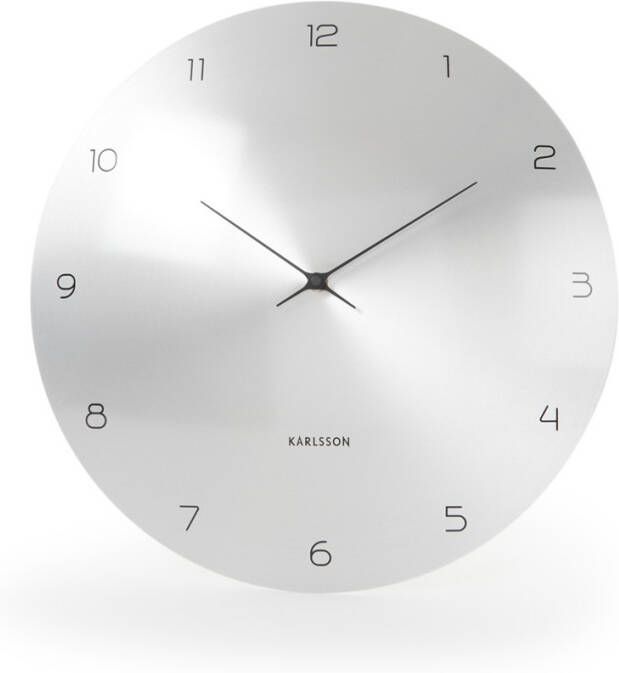 Karlsson Wall clock Dome Disc metal silver