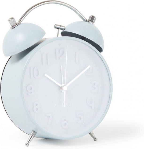 Karlsson Wekkers Alarm clock Iconic matt Blauw