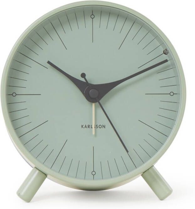 Karlsson Tafelklokken Alarm clock Index metal Grijs