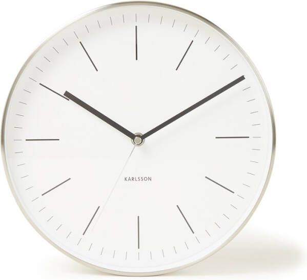Karlsson Wandklokken Wall clock Minimal Wit