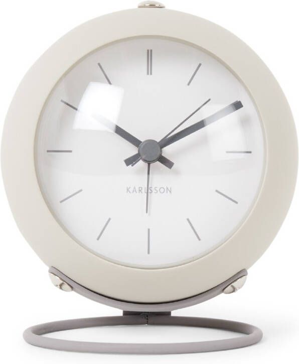 Karlsson Wekkers Alarm clock Nirvana Globe Grijs
