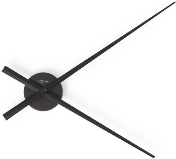 NeXtime Wandklok Dia. 70 Cm, Zwart, &apos, Hands&apos