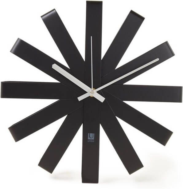 Umbra Ribbon Wandklok Ø 30 cm Zwart