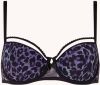 Marlies Dekkers peekaboo plunge balconette bh | wired padded black purple leopard online kopen
