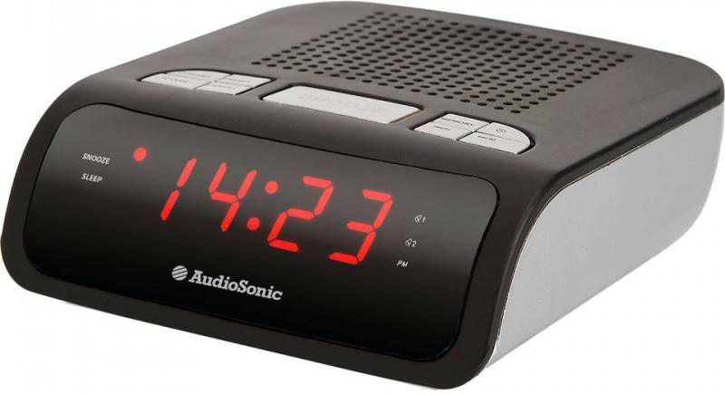 Tristar klokradio met dubbele wektijd