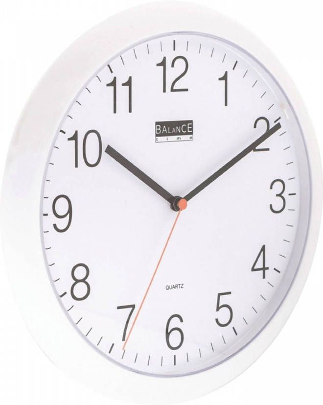 Balance 506733 Wandklok 25 Cm Analoog Wit