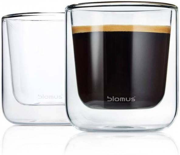 BLOMUS Thermoglas Nero Dubbelwandig, inhoud 200 ml, 2 delig(set, 2 delig )
