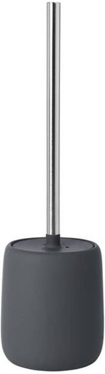 Blomus Toiletborstelhouder Sono Met Deksel 39 cm Donkergrijs