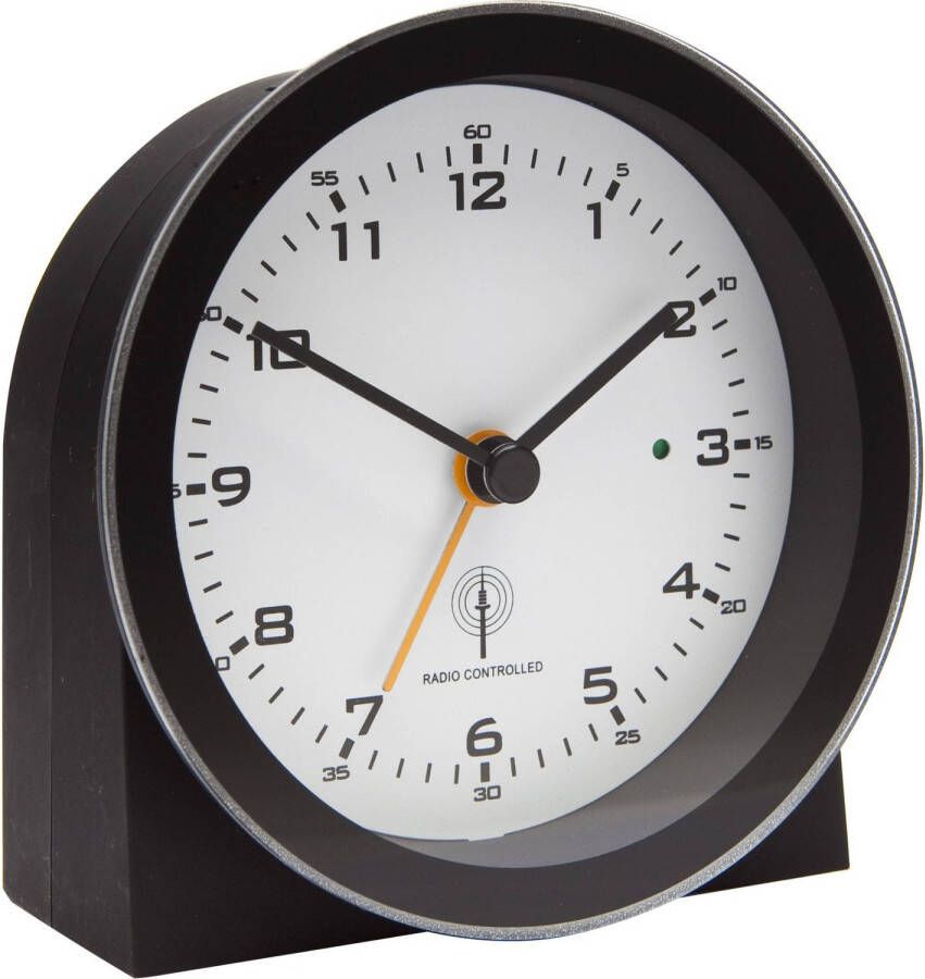 BALANCE Zendergestuurde Wekker Analoog Zwart/W