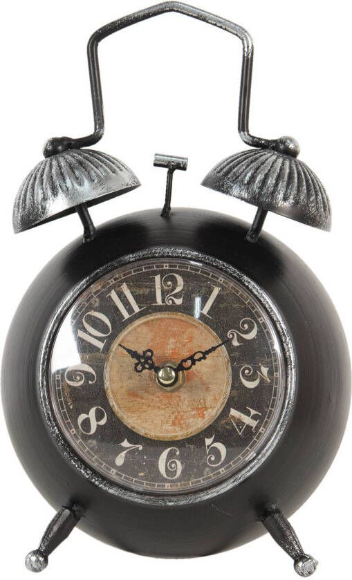HAES deco Retro Vintage Wekker Met Cijfers En Nostalgische Bedrukking Tcl0637