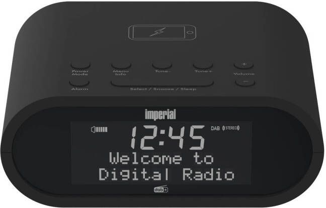 Imperial DABMAN D20 Dab+ Wekkerradio Zwart