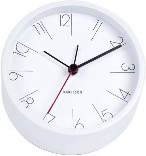 Karlsson Wekker Elegant Numbers Ø 11 Cm Wit