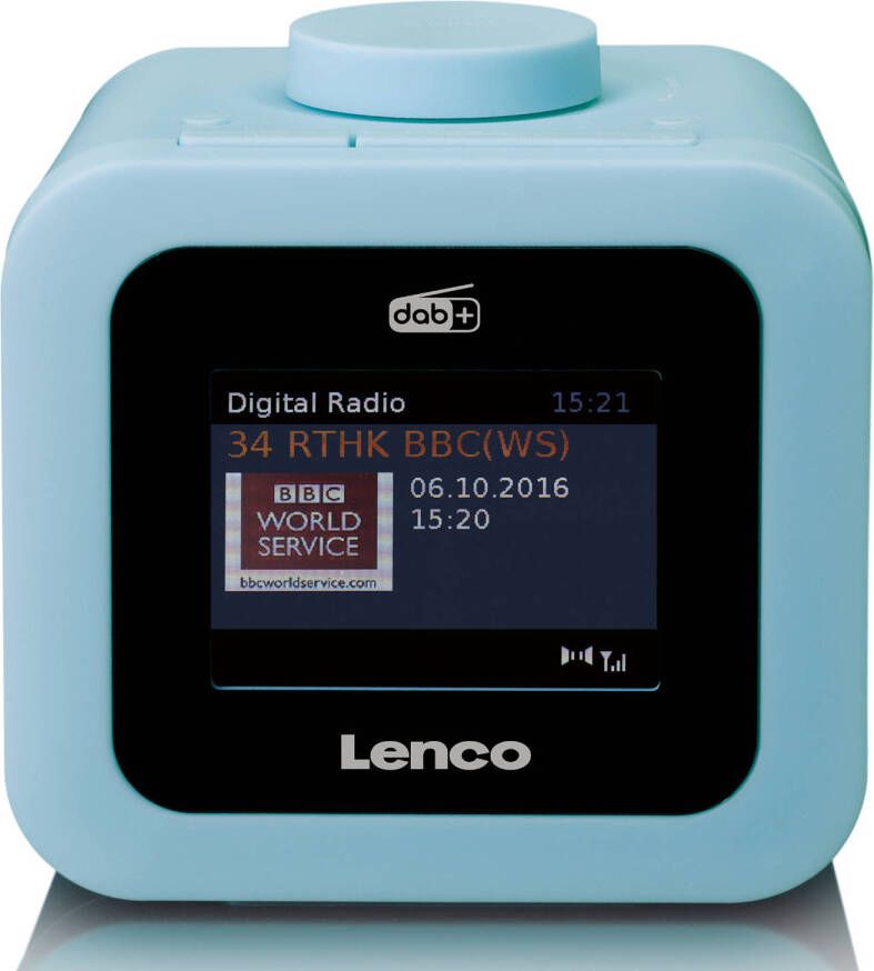 Lenco Dab+/fm Wekkerradio Met Een Kleuren Display Cr 620bu Blauw