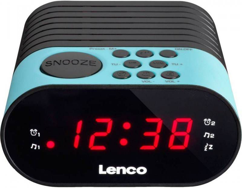 Lenco CR 07 Wekker radio Blauw