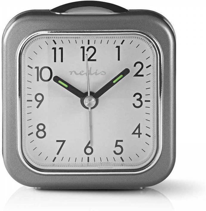 Nedis Analoge Bureau wekker Cldk005gy Grijs