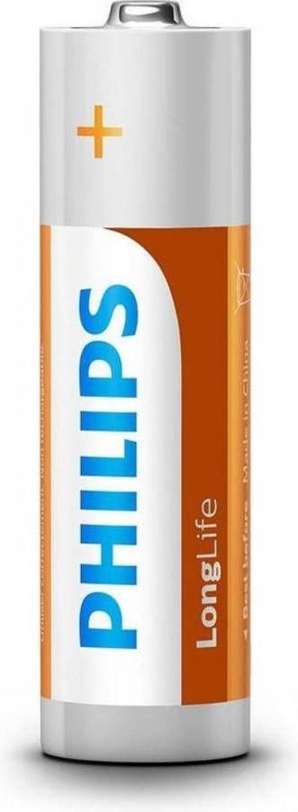Philips AA 4 stuks Longlife Zinc Air Batterij