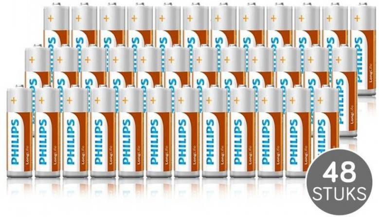 Philips Longlife Aa Batterijen 48 Stuks Xl pack