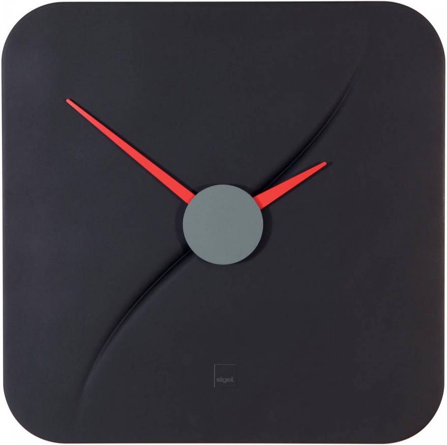 Sigel Wandklok Kada, Ft 35 X 35 X 4, 5 Cm, Zwart