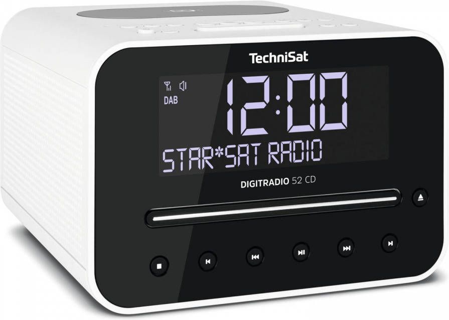 Technisat Digitradio 52 Cd Dab+ Wekkerradio Met Cd Wit