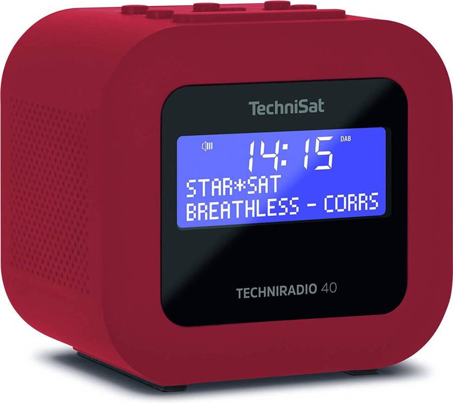 Technisat Techniradio 40 Dab+ Wekkerradio Rood
