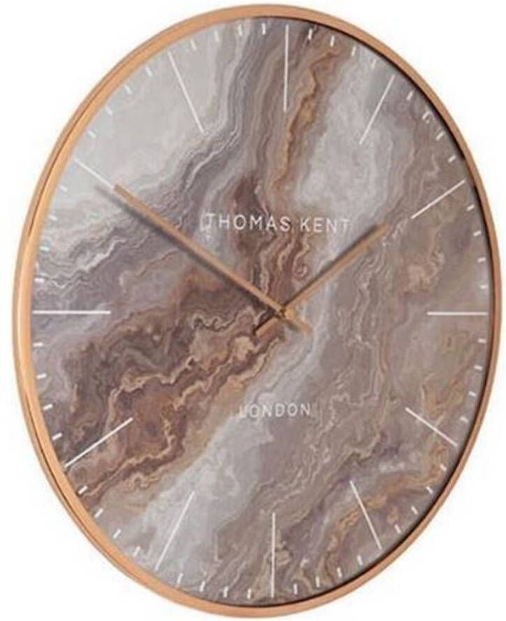 Warentuin Thomas Kent Wandklok Oyster 40 Cm Staal Amber/goud