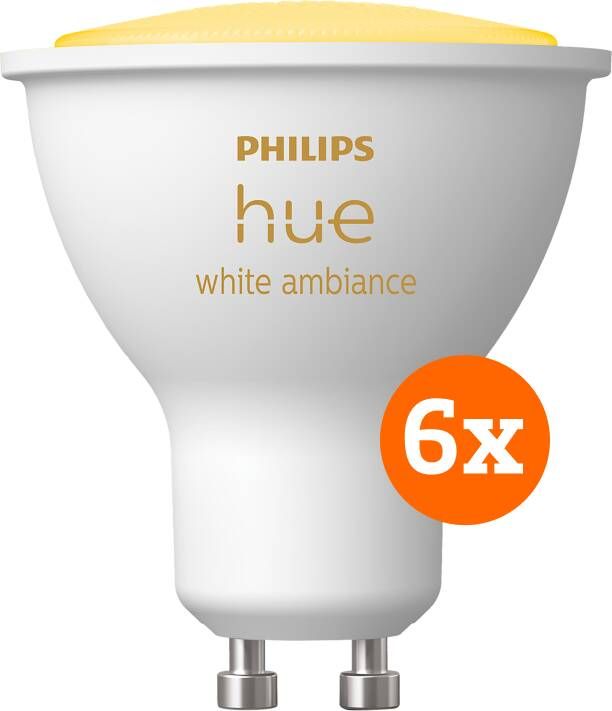 Philips Hue White Ambiance GU10 6 Pack