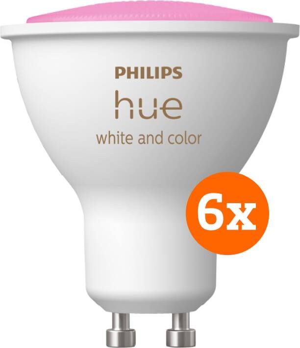 Philips Hue White and Color GU10 6 pack