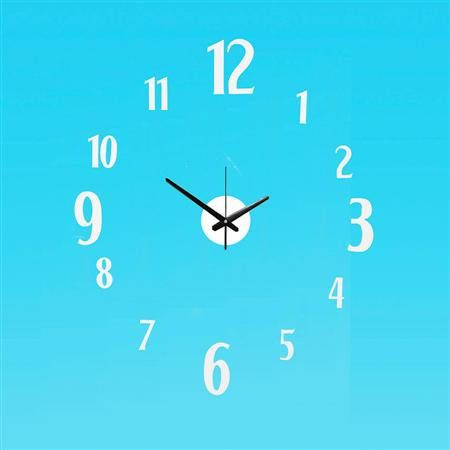 Periglass Wandklok wit/Plak Cijfers