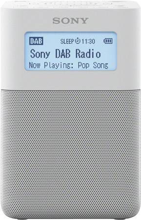 Sony XDR-V20D DAB+ digitale wekkerradio wit