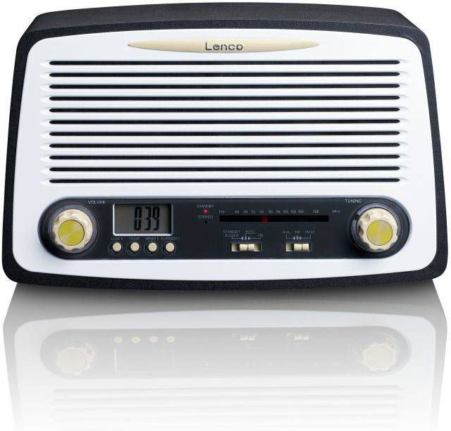 Lenco SR 02GY Radio met wekkerfunctie Retro look online kopen