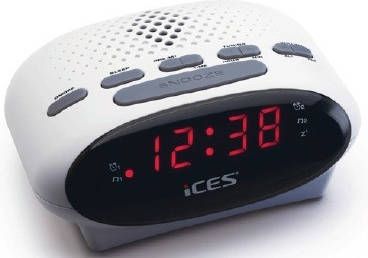 ICes-electronics Ices ICR-210 Wekkerradio Wit AKTIE! online kopen