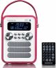 Lenco Draagbare Dab+ Fm Radio Met Bluetooth En Aux ingang, Oplaadbare Batterij Pdr 051pkwh Wit roze online kopen