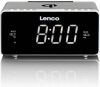 Lenco CR-550 WekkerRadio met Qi Wireless smartphone oplader Zilver online kopen