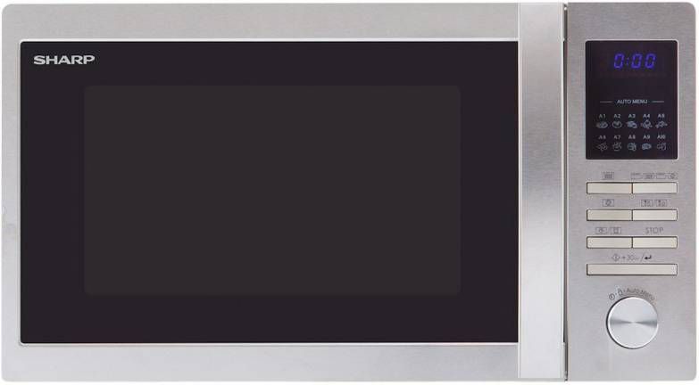 Sharp R822STWE Combimagnetron Zilver
