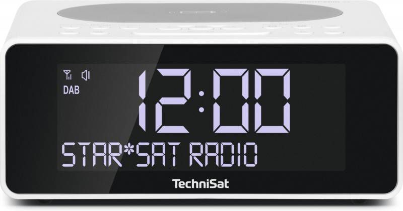 TechniSat Wekkerradio DIGITRADIO 52 Stereo Uhrenradio met dab+, sluimerfunctie, dimbare display, sleeptimer, wireless charging online kopen