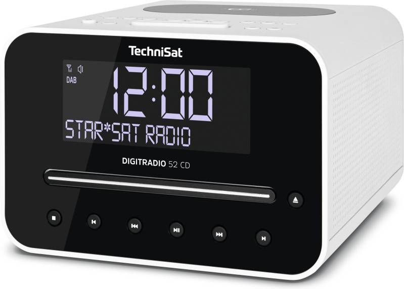 Technisat Digitradio 52 Cd Dab+ Wekkerradio Met Cd Wit online kopen