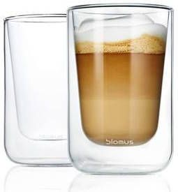 Blomus Dubbelwandig glas NERO cappucino(set/4 stuks )