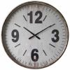 WOHI Metal Round Clock 4 Digit Dia 67x6, 2cm Glass Cover online kopen