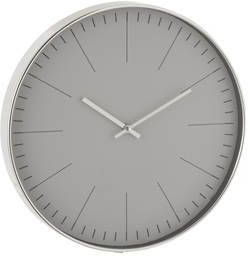 J-Line Wandklok 'Alfonsius' 40cm, kleur Zilver