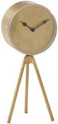 J-Line J Line Tafelklok op Tripod Ijzer Goud Small