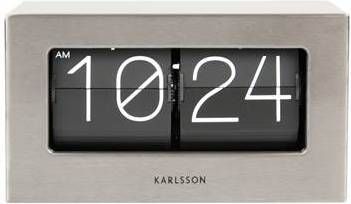 Karlsson Wandklokken Wall/Table Clock Boxed Flip Grijs online kopen