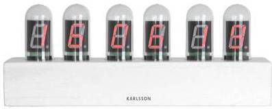 Demonstreer Bandiet Reorganiseren Karlsson Tafelklokken Table clock Cathode base white Bruin - Klokken.shop