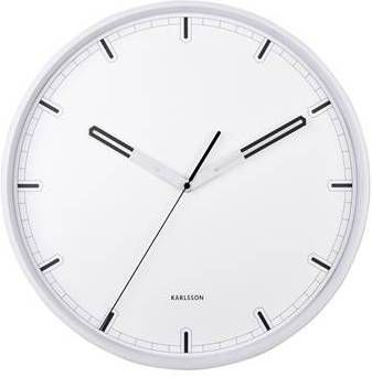 Karlsson Wandklokken Wall Clock Dipped W. Black Wit