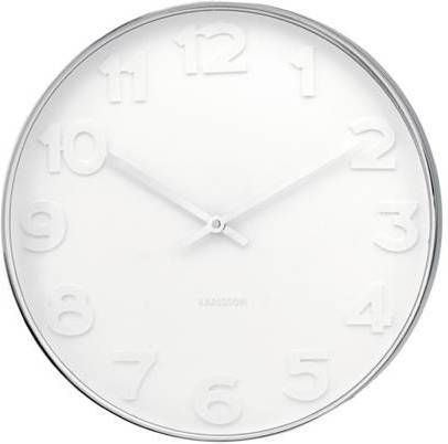 Karlsson Mr. White Met Cijfers Wandklok 51 cm