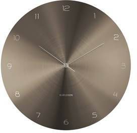 Karlsson Wall clock Dome Disc gun metal